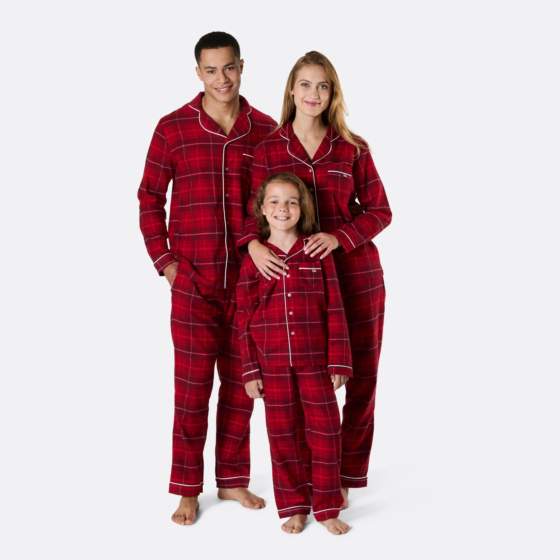 Kids' Red Flannel Christmas Pyjamas - Image 4