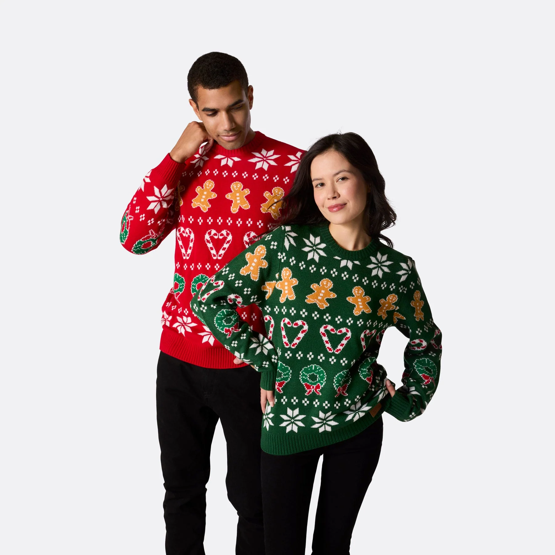 Men's Family Green Christmas Sweater - Image 7