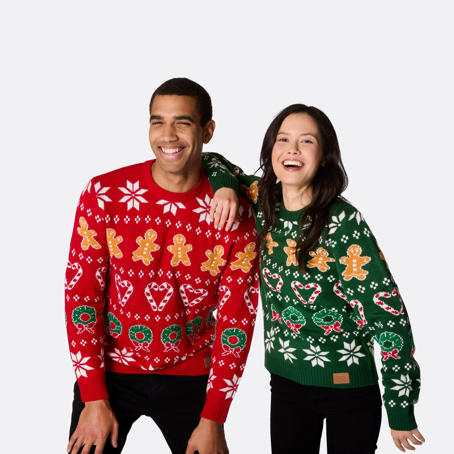 Women's Family Green Christmas Sweater - Image 6